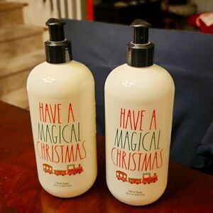 Rae Dunn "Have a Magical Christmas" Set of 2 Winter Frost-Scented Soaps NWT